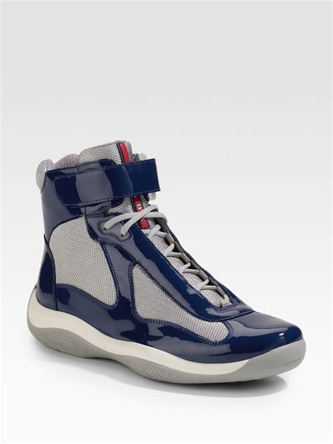 prada sneaker woman|high top Prada sneakers.